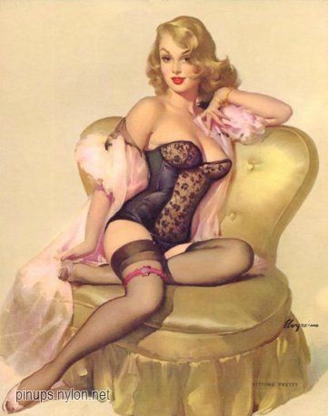 elvgren$Sitting_Pretty_(Lola)_1955